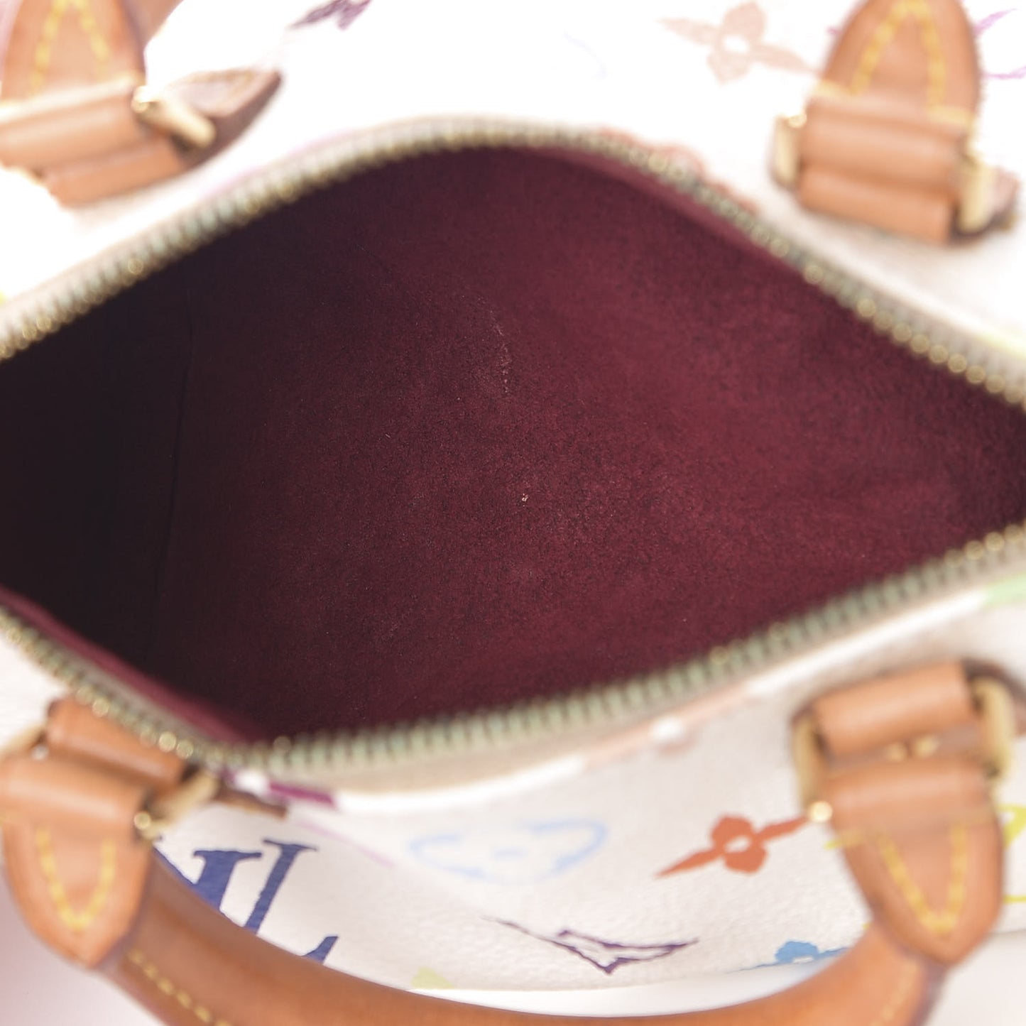 Monogram Multicolor Mini Sac HL Speedy White