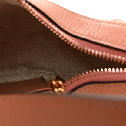 Gucci GG Supreme Monogram Textured Calfskin Web Mini Ophidia Half Moon Hobo Rose Pink 5 of 10