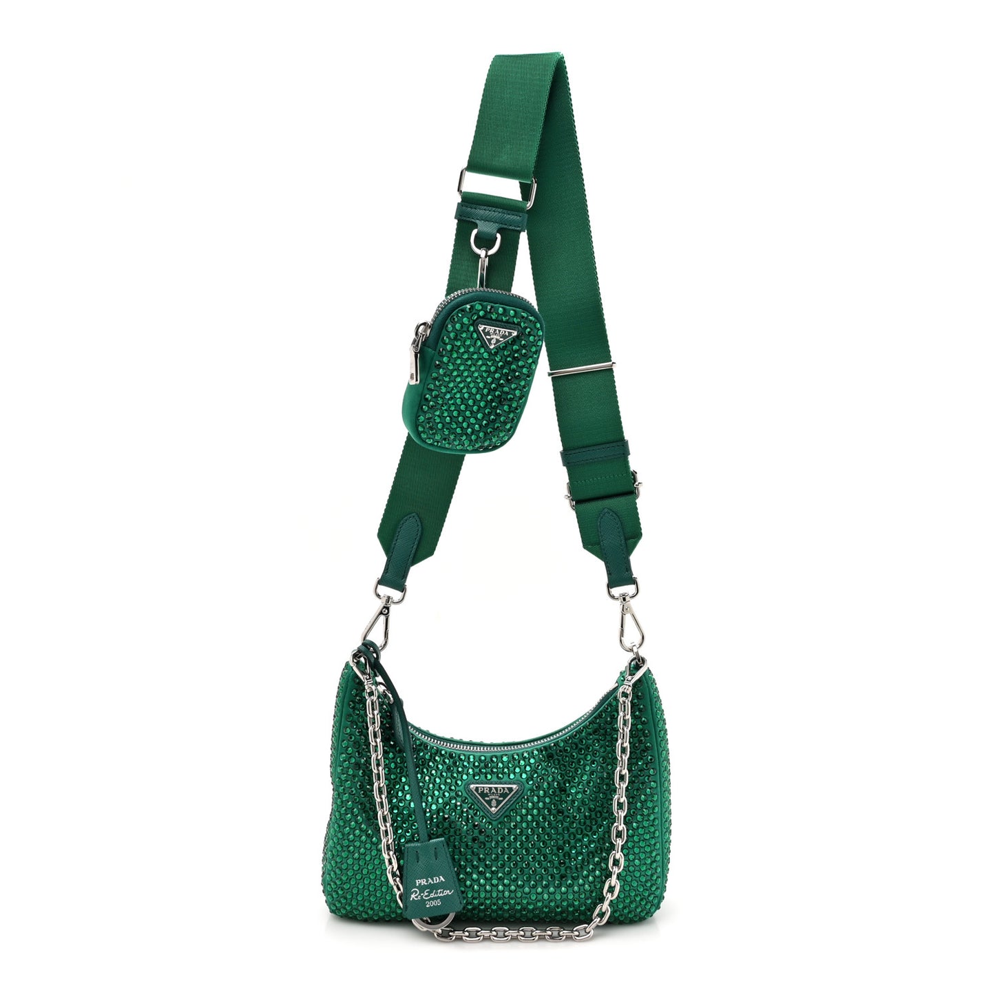 Satin Crystal Re-Edition 2005 Shoulder Bag Mango