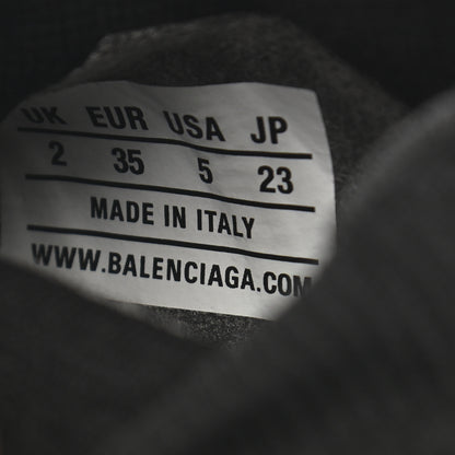 Balenciaga Knit Womens Speed Lace Up Sneakers 35 Black 8 of 8