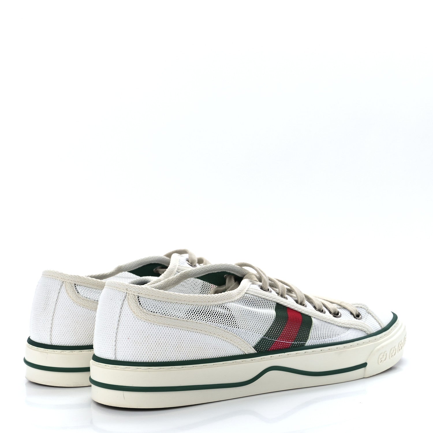 Gucci Canvas Web 1977 Mens Tennis Sneakers 5 Burro Mystic White 4 of 8