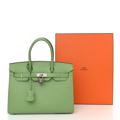 Hermes Epsom Sellier Birkin 30 Vert Criquet 14 of 14