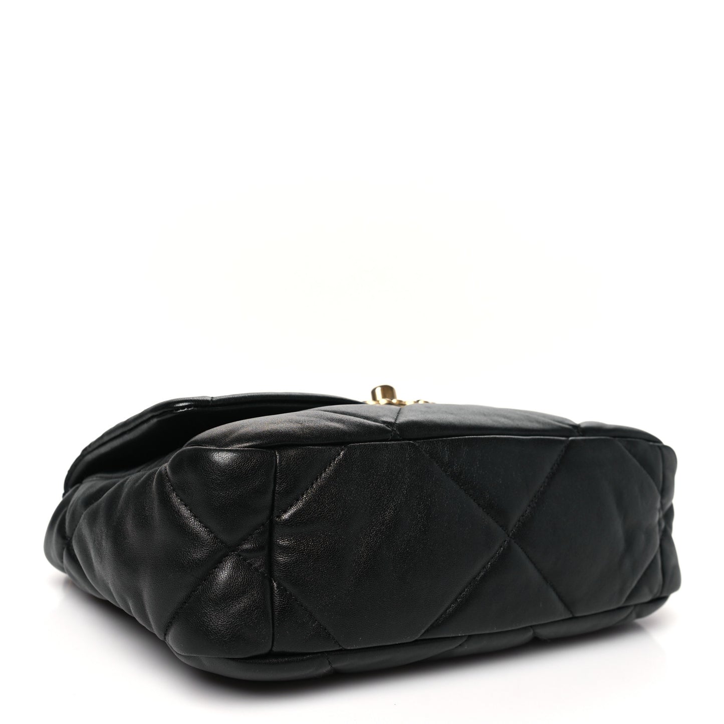 Goatskin Quilted Medium Chanel 19 Flap Black