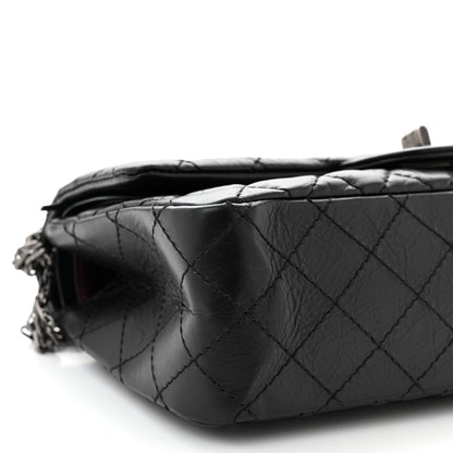 Chanel Aged Calfskin Quilted 2.55 Reissue 225 Flap Black 9 of 10