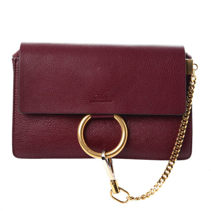 Chloe Goatskin Small Faye Shoulder Bag Sienna Red 1 of 7