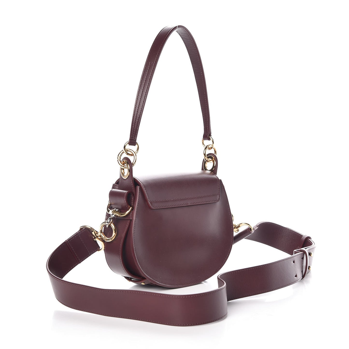 Calfskin Small Tess Bag Burnt Brown