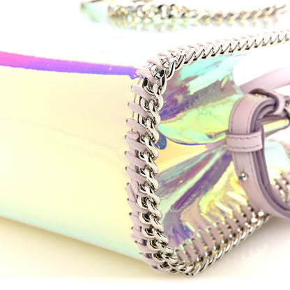 Stella McCartney Holographic Faux Leather Mini Falabella Silver 9 of 9