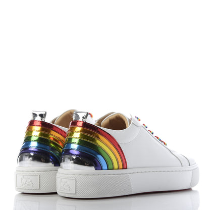Christian Louboutin Calfskin Womens Arkenspeed Sneakers 39 White Multi 4 of 8