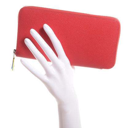 Hermes Epsom Silk'in Wallet Bougainvillea 2 of 14