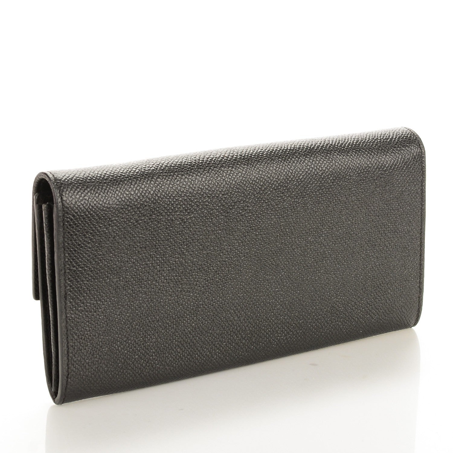 Valentino Garavani Calfskin Continental Flap Wallet Black 3 of 8