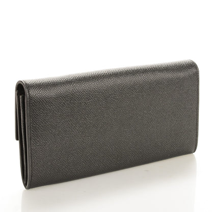 Valentino Garavani Calfskin Continental Flap Wallet Black 3 of 8