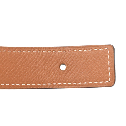 Hermes Swift Epsom 24mm Constance H Belt 70 Black Gold 5 of 8