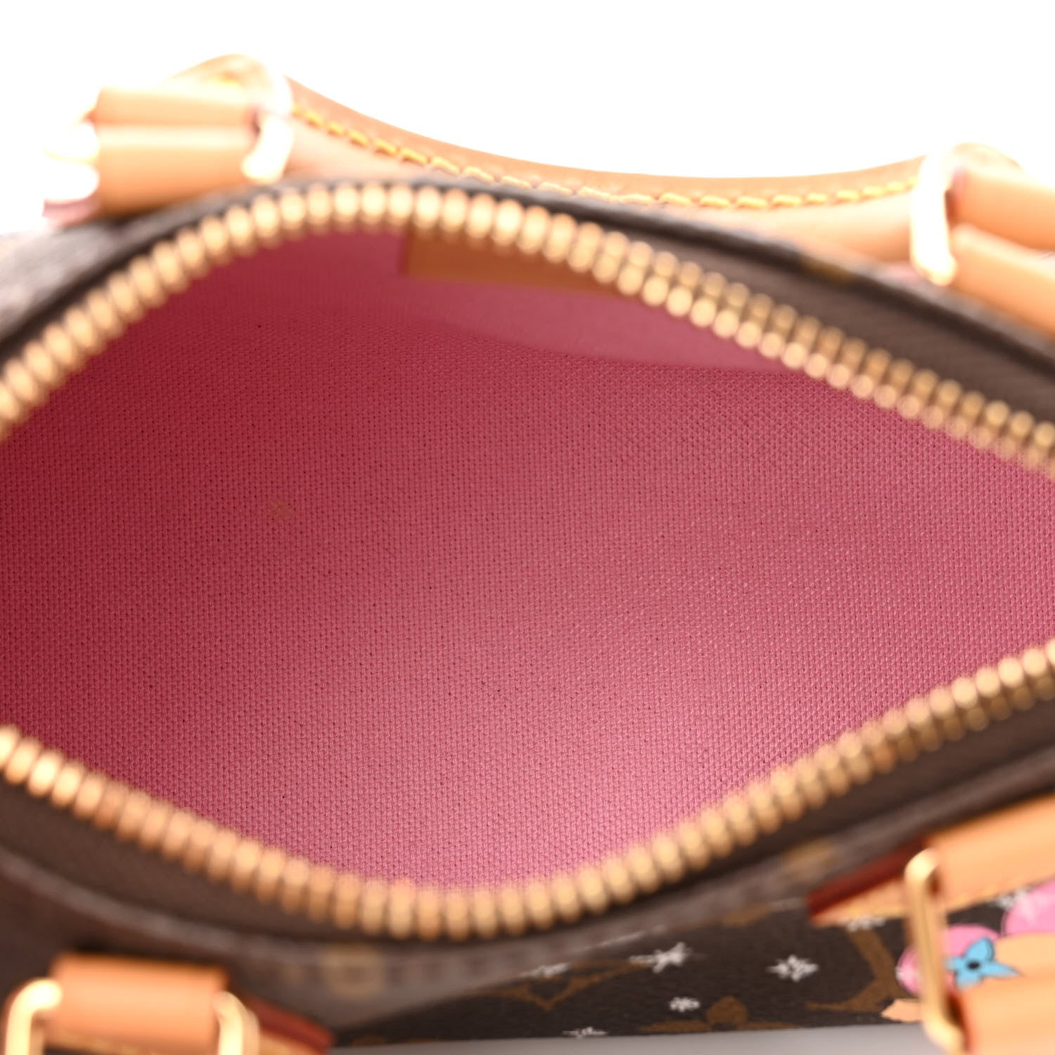 Louis Vuitton Monogram Vivienne Ice Skating Nano Speedy Bandouliere Pink 5 of 12