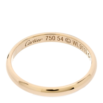 Cartier 18K Yellow Gold 2.5mm 1895 Wedding Band Ring 54 6.75 4 of 6