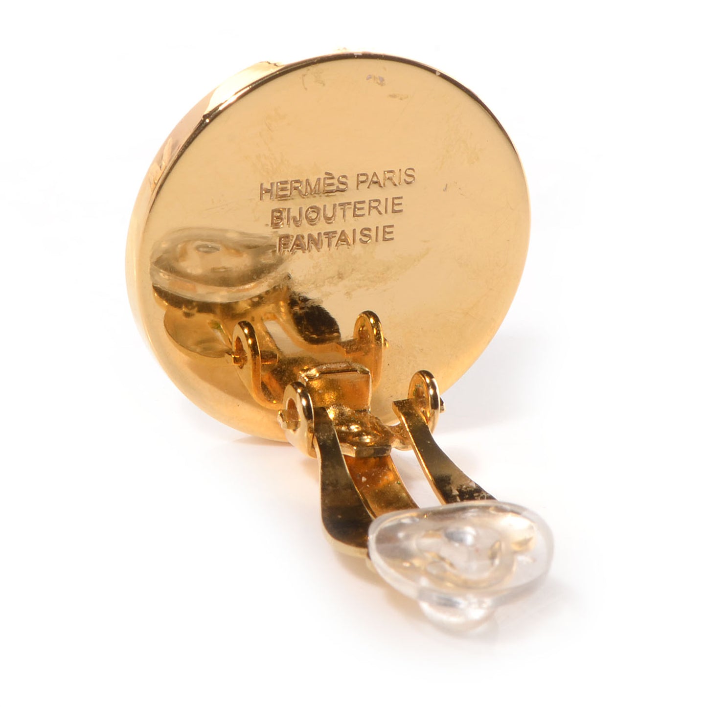 Caleche Clip On Earrings Gold