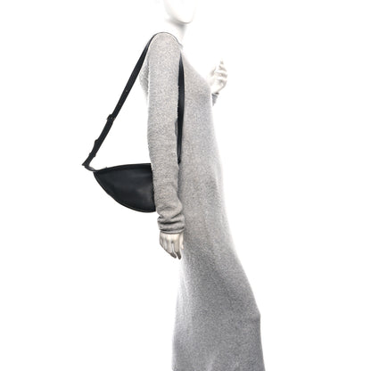 The Row Grained Calfskin Small Slouchy Banana Bag Black 2 of 10