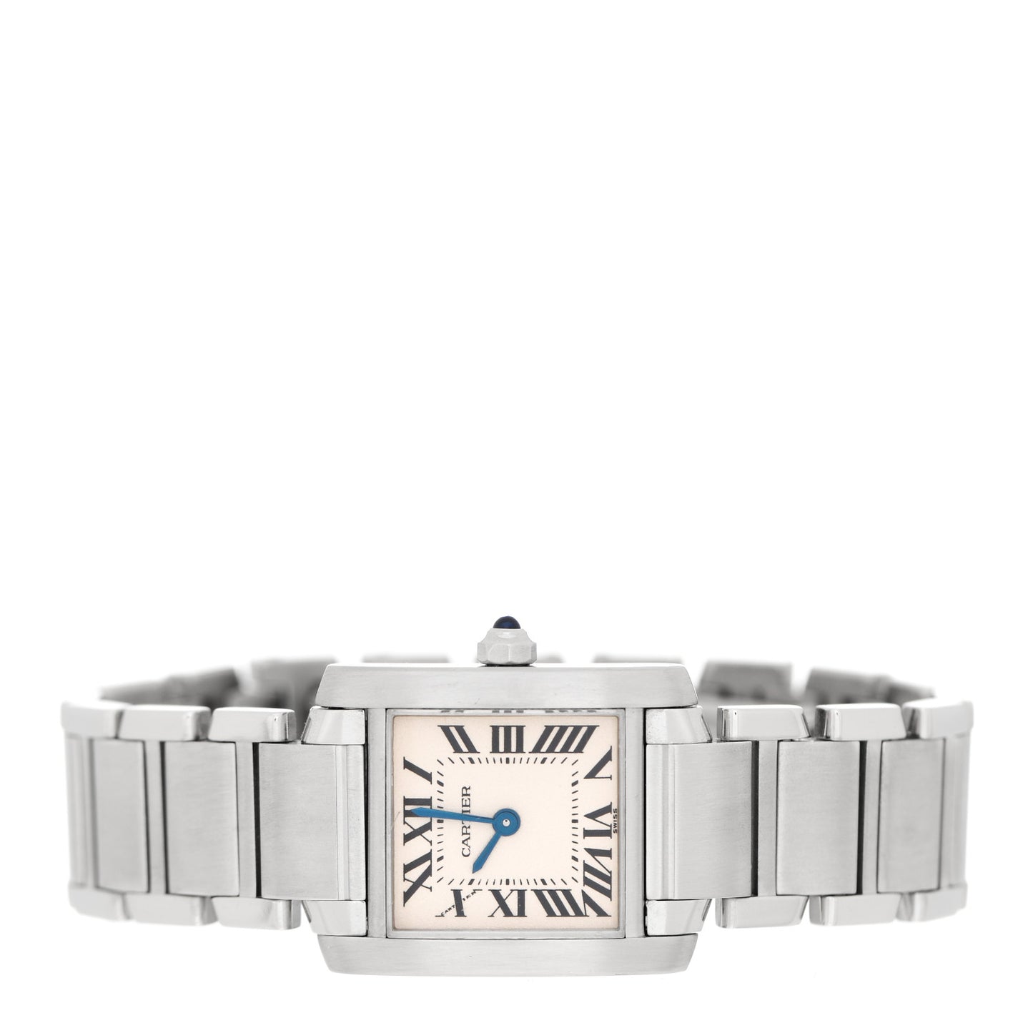 Stainless Steel 20mm Tank Francaise Quartz Watch