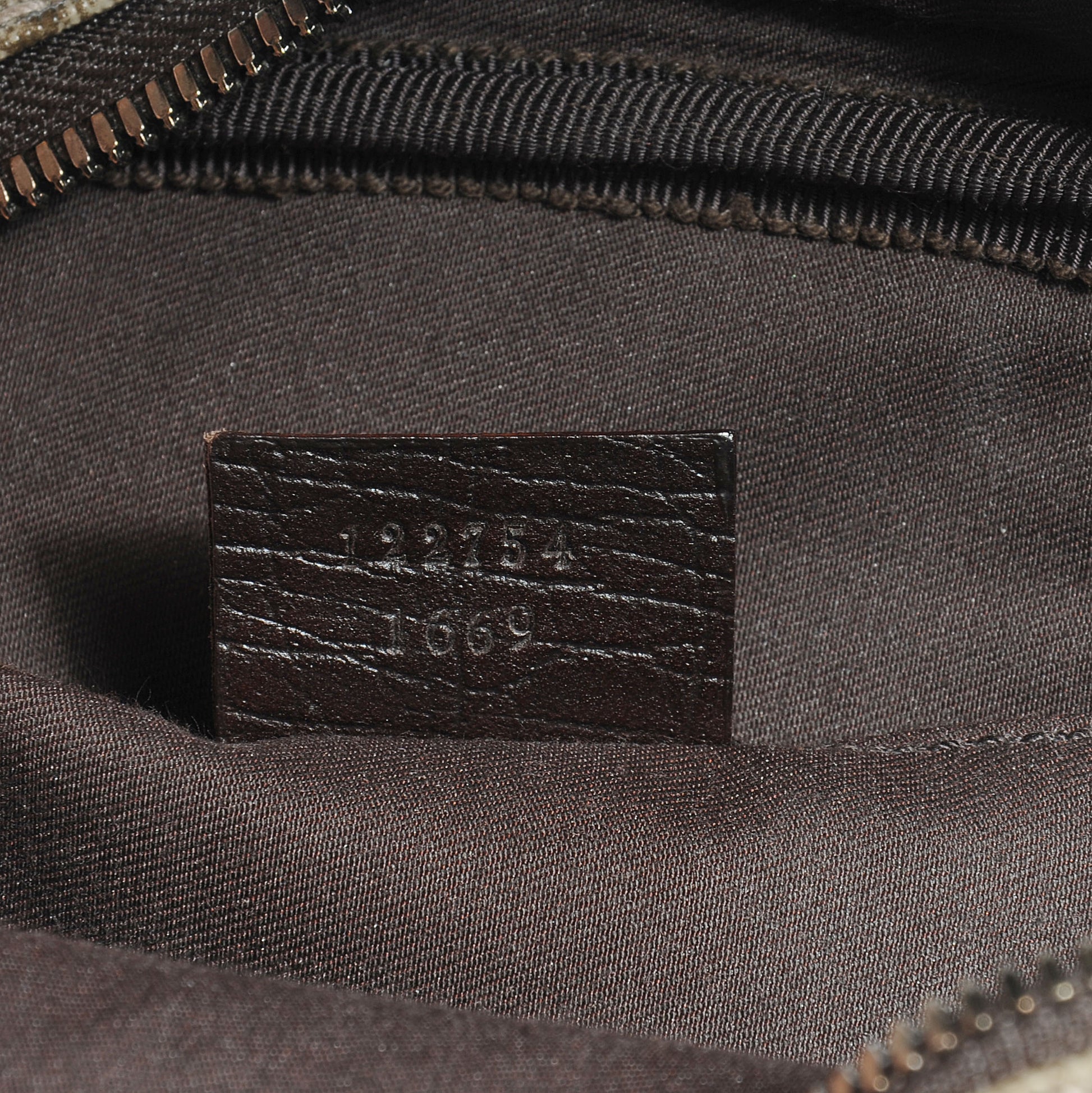 Gucci GG Plus Monogram Messenger Bag Ebony 7 of 7
