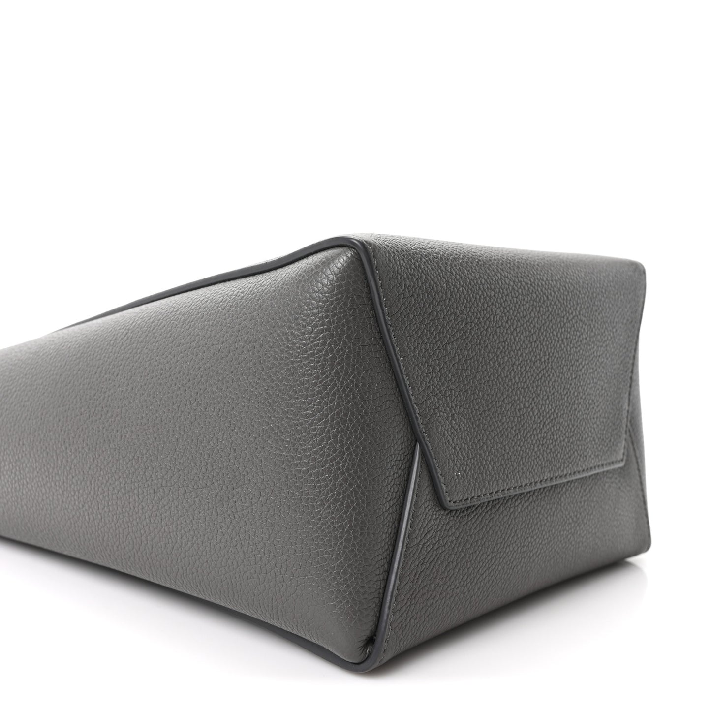 Soft Grained Calfskin Small Sangle Bucket Bag Kohl