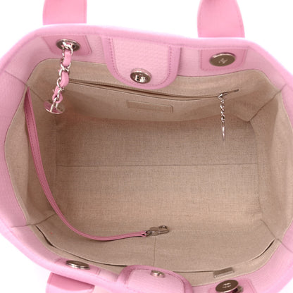 Chanel Mixed Fibers Small Deauville Tote Pink 6 of 11