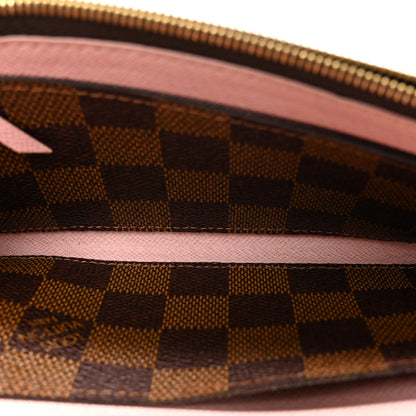 Louis Vuitton Damier Ebene Emilie Wallet Rose Ballerine 5 of 9
