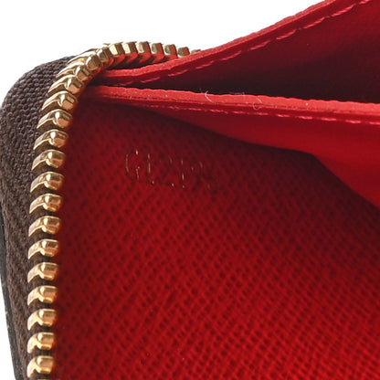 Louis Vuitton Damier Ebene Clemence Wallet Cherry 7 of 7