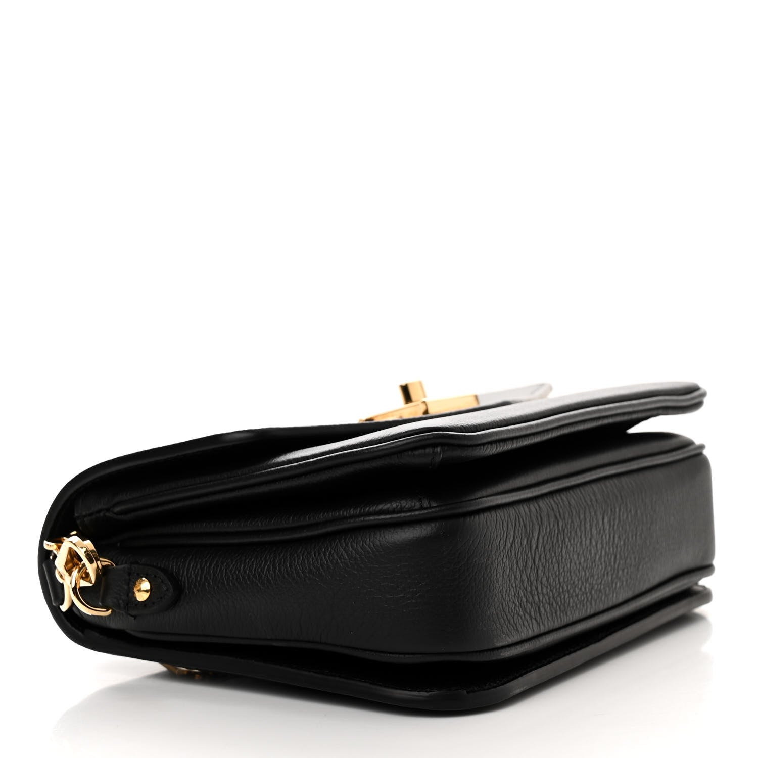 Louis Vuitton Grained Calfskin Lockme Oxford Black 4 of 13