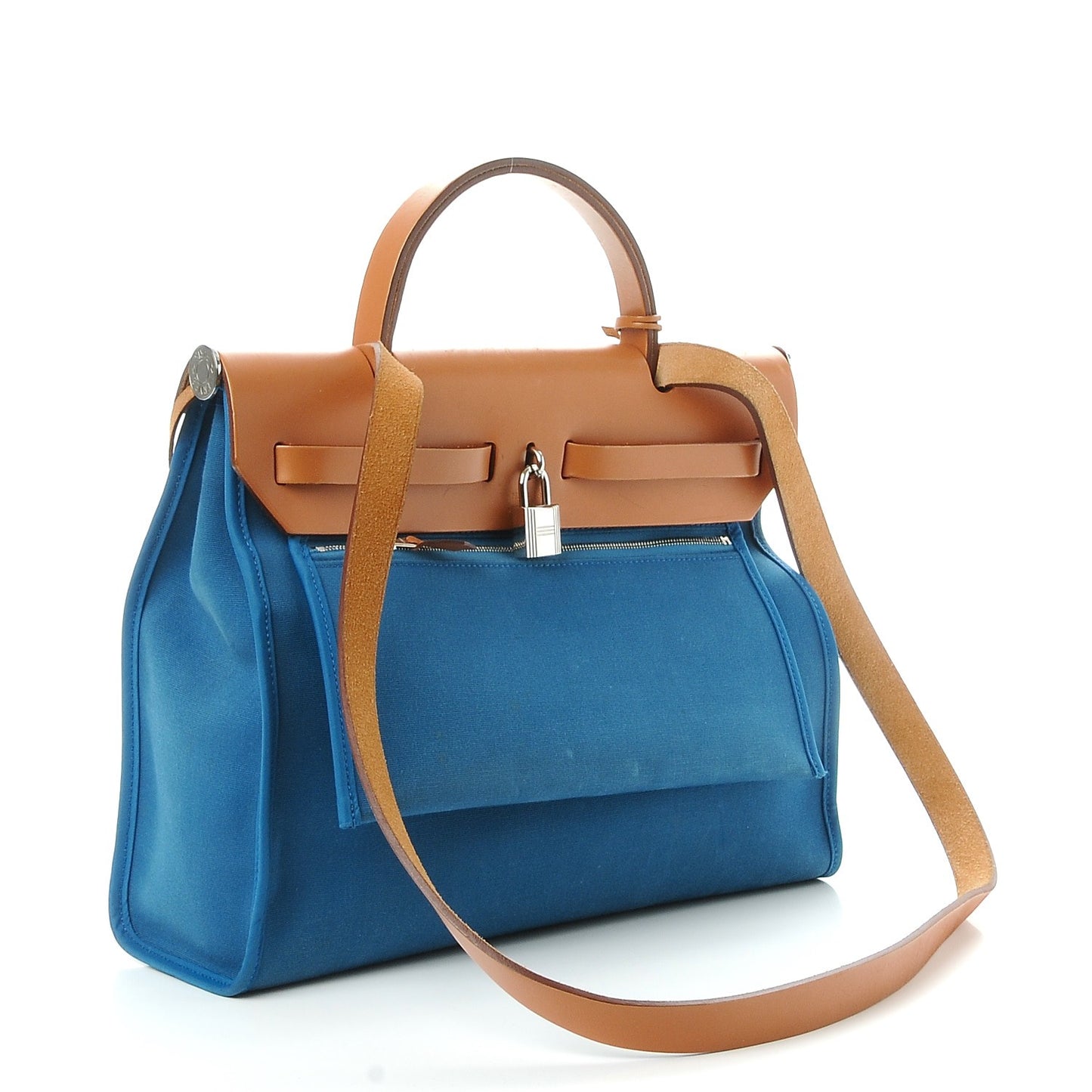 Vache Hunter Toile Herbag Zip 31 PM Bleu Natural