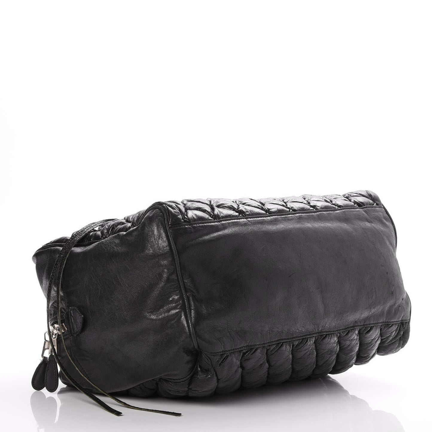 Chevre Quilted Matelasse MM Black