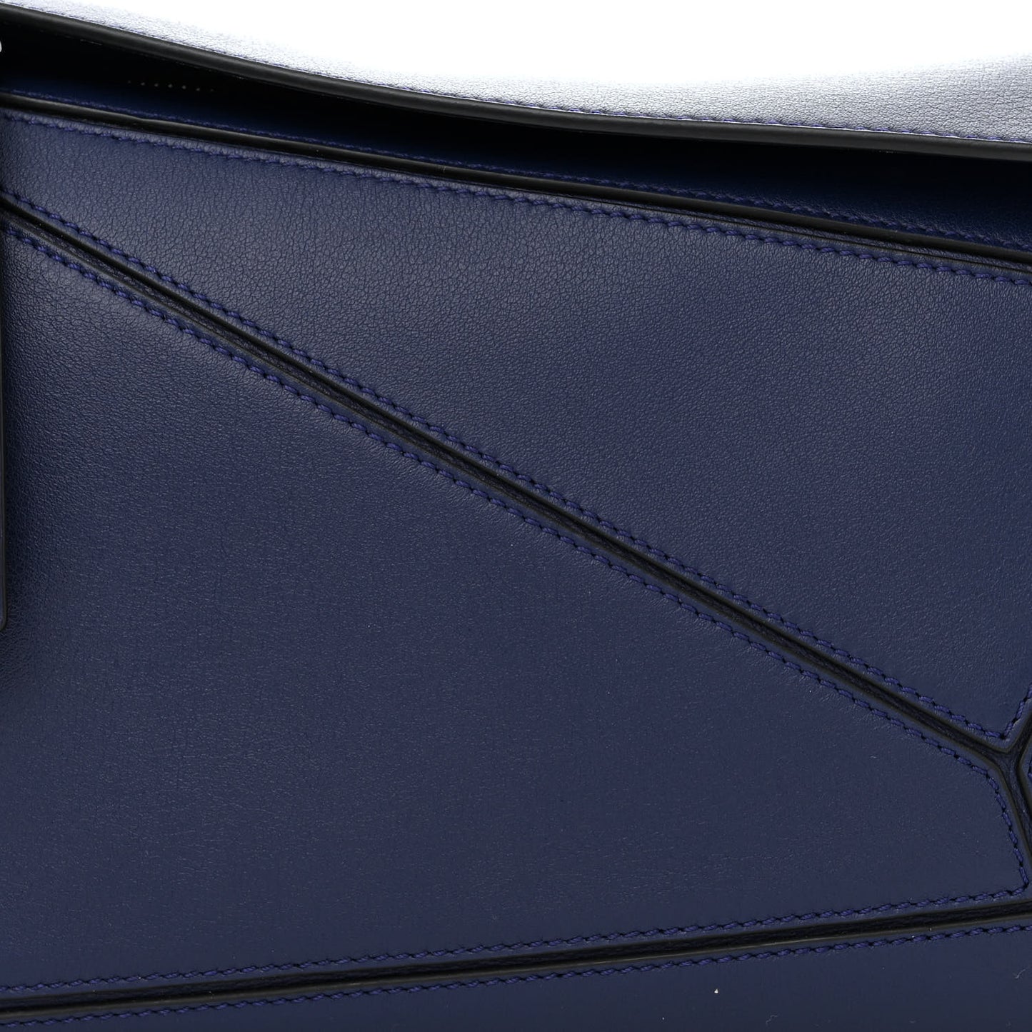 Calfskin Small Puzzle Bag Marine