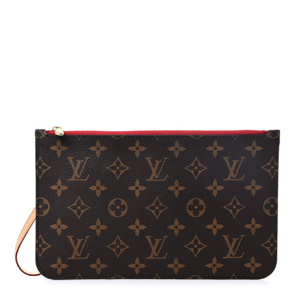Louis Vuitton Monogram Neverfull MM GM Pochette Cherry 1 of 9