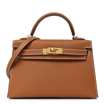Hermes Epsom Mini Kelly Sellier 20 Gold 1 of 11