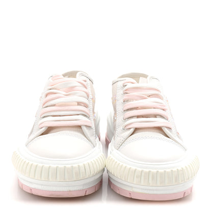 Louis Vuitton Iridescent Technical Mesh Monogram LV Squad Low Top Sneakers 36.5 Rose Clair 3 of 9