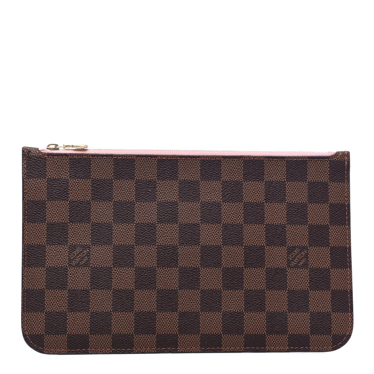 Damier Ebene Neverfull MM GM Pochette Rose Ballerine