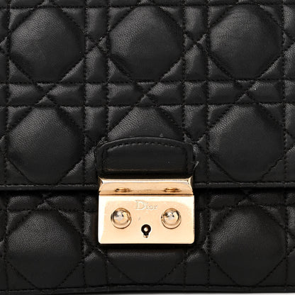 Christian Dior Lambskin Cannage Miss Dior Promenade Pouch Black 7 of 15