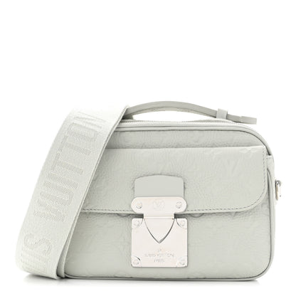 Louis Vuitton Taurillon Monogram S Lock Messenger Mineral Gray 1 of 9
