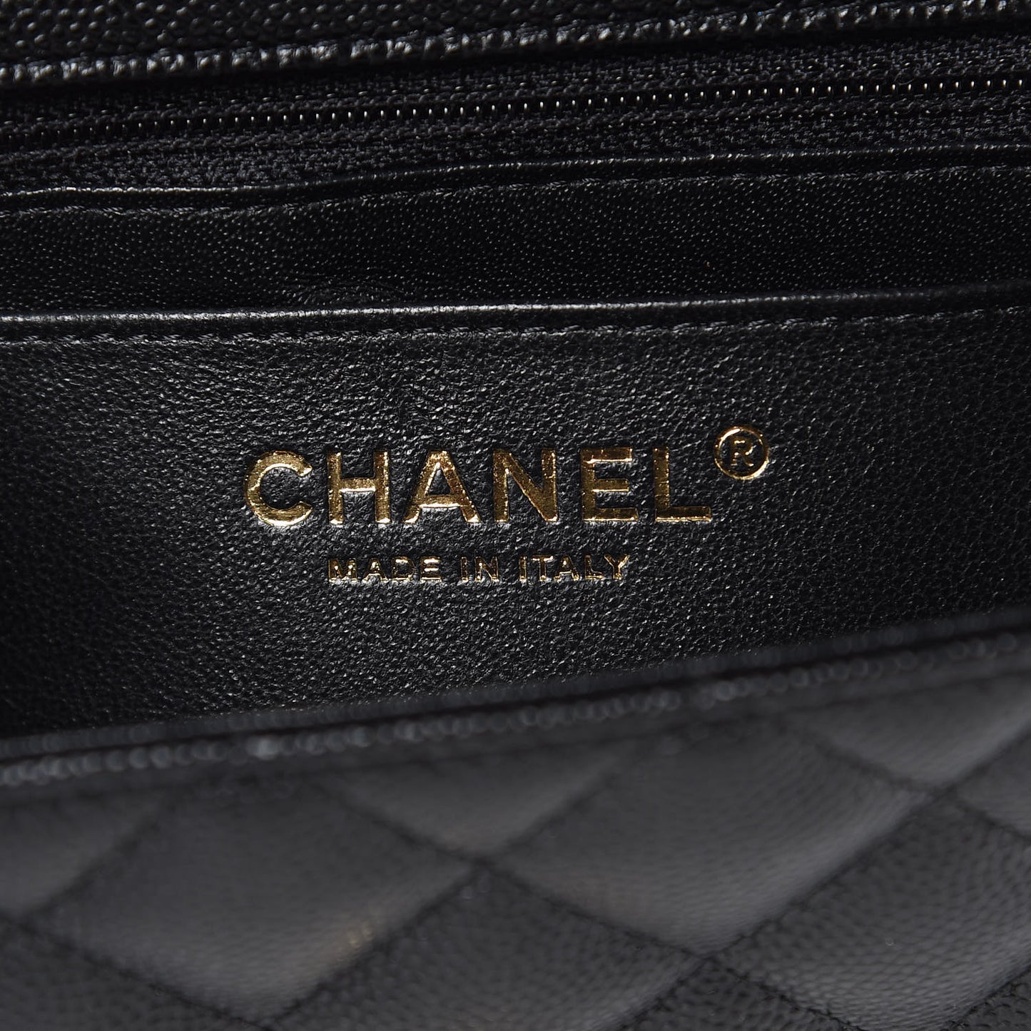Caviar Quilted Mini Rectangular Flap Black
