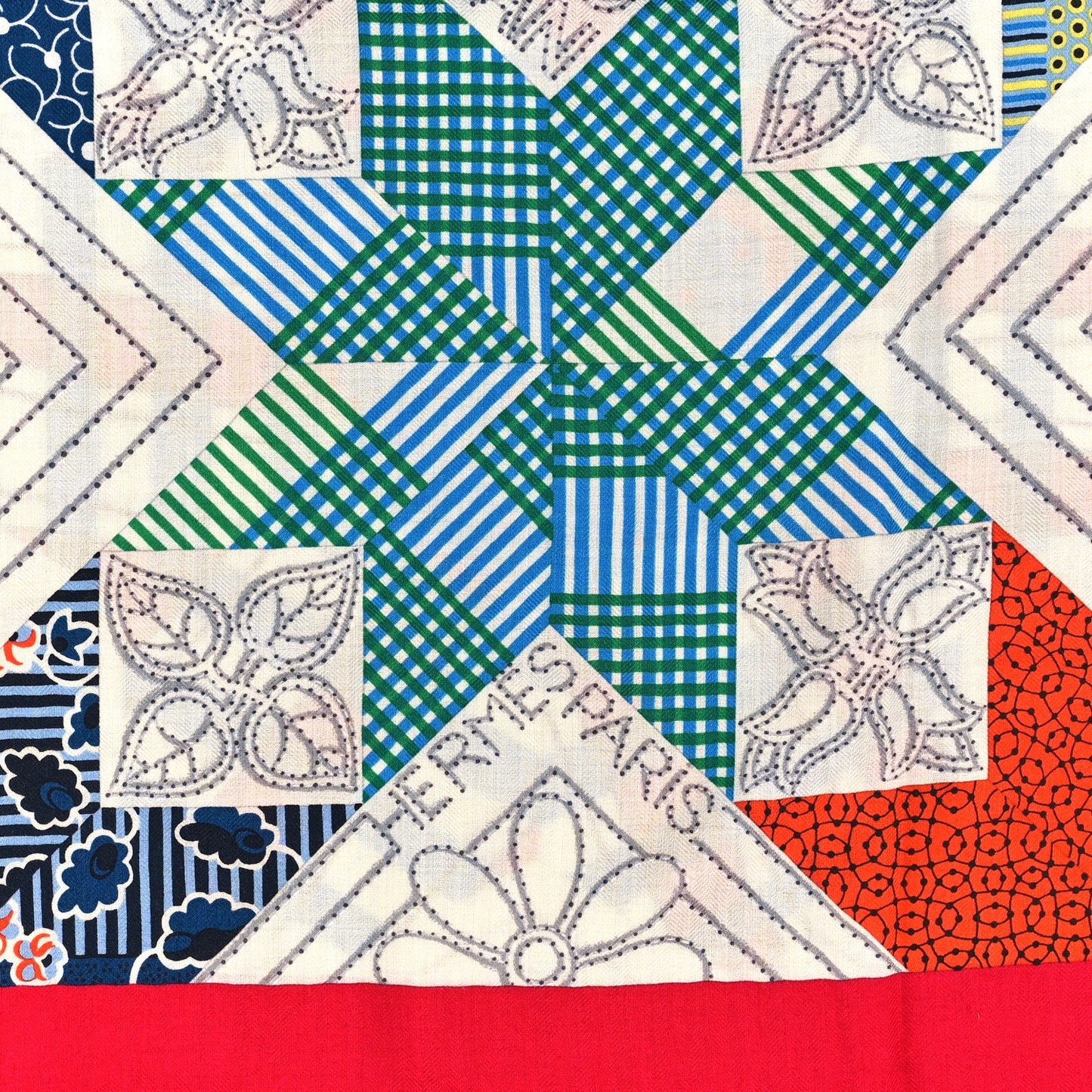 Cashmere Silk American Quilts Shawl 140