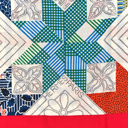 Hermes Cashmere Silk American Quilts Shawl 140 2 of 3