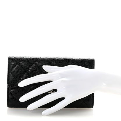 Chanel Caviar Quilted Large Flap Wallet Black 2 of 10