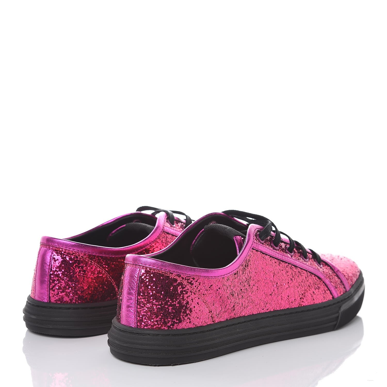 Gucci Nappa Glitter Galactica Sneakers 41.5 Fuchsia 4 of 11