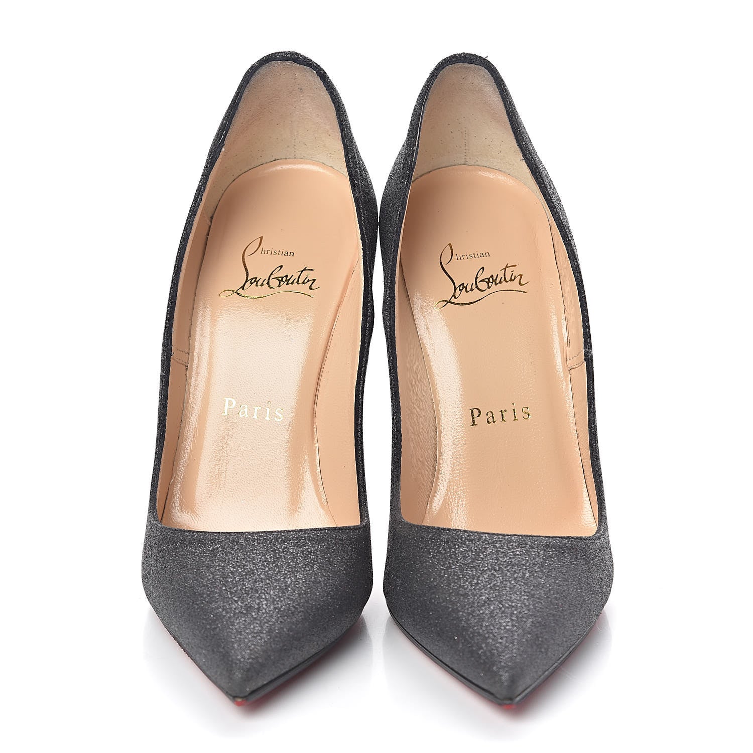Christian Louboutin Mini Glitter So Kate 120 Pumps 35.5 Black 2 of 7