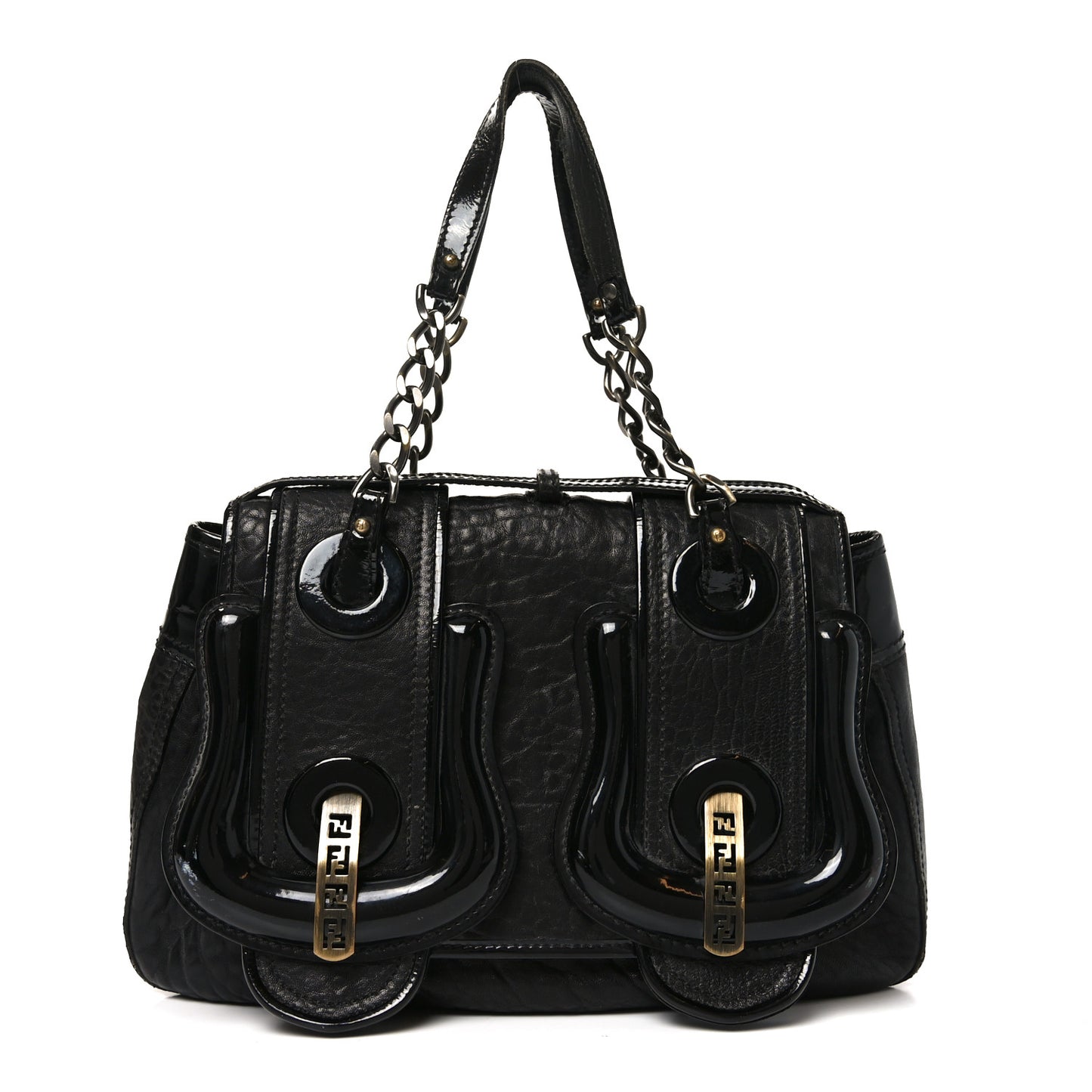 Nappa Patent B Bag Black