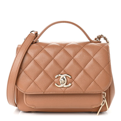Chanel Caviar Quilted Small Business Affinity Flap Camel 1 of 4