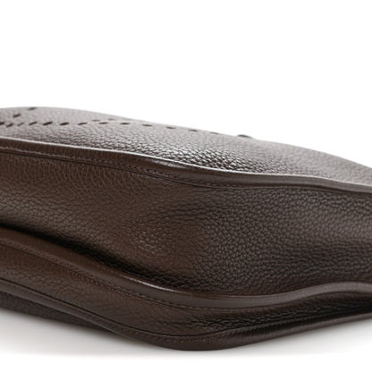 Hermes Taurillon Clemence Evelyne III PM Chocolate 10 of 10