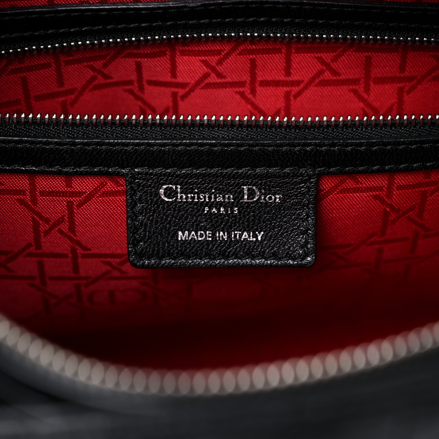 Christian Dior Lambskin Cannage Large Lady Dior Black 6 of 21