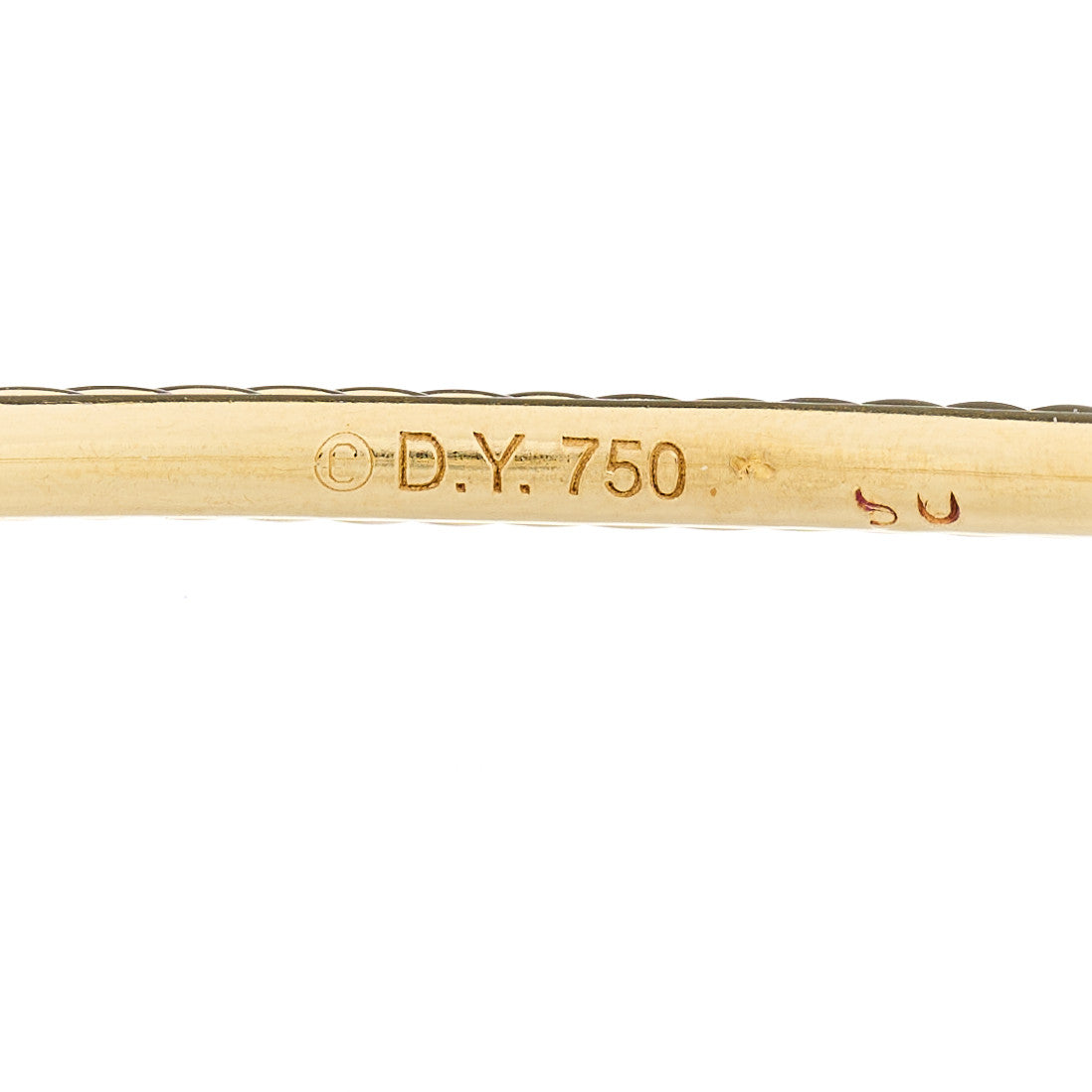 18K Yellow Gold Citrine Cable Classics Bangle Bracelet