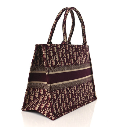 Christian Dior Oblique Medium Book Tote Burgundy Multicolor 3 of 8