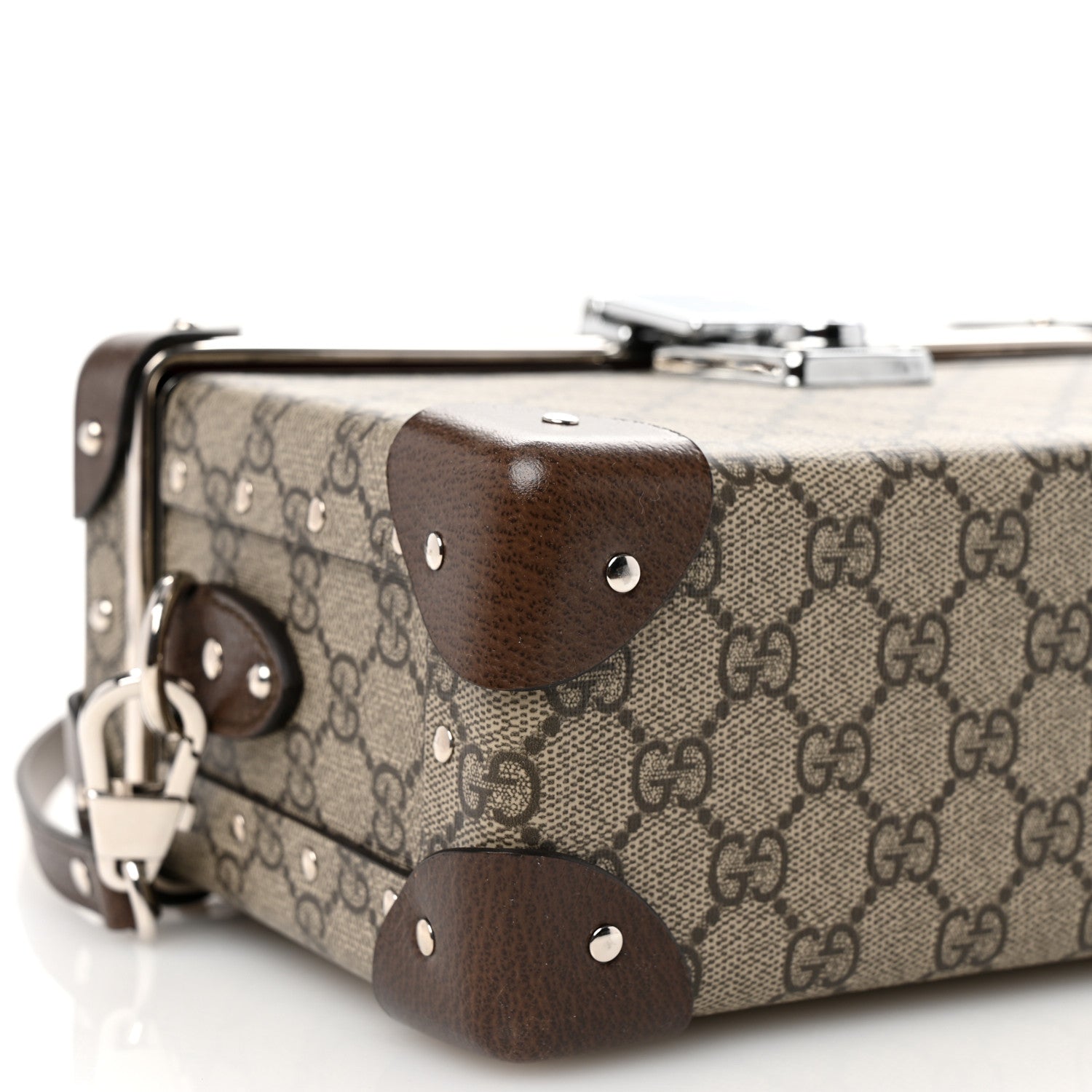 Gucci GG Supreme Monogram Globe-Trotter Beauty Case Brown 9 of 11