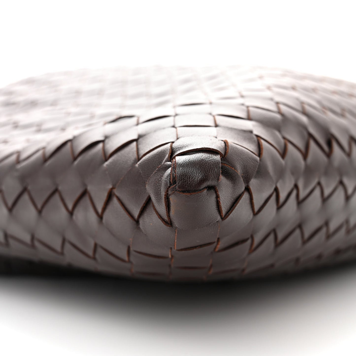 Calfskin Intrecciato Large Hop Ebano